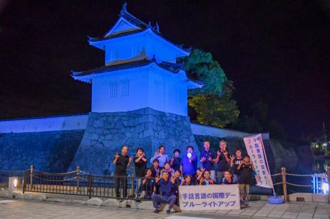 赤穂城ブルーライトアップ2025