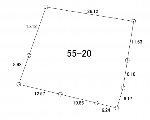 惣門町55番20（画地図）